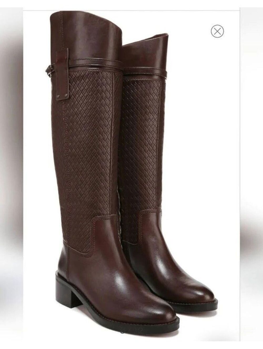 Franco Sarto Franco Leather Colt Riding Boot Brown 10-W ($199)